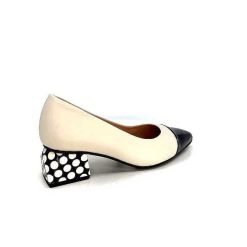 Dansi Dansi 5943 Cuir Creme Escarpins