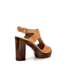 Myma Myma 6580/01 Cuir Metal Orange Sandales