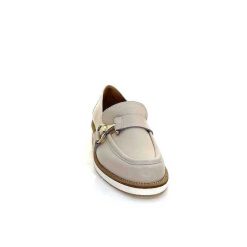 Ivoire0347b Ivoire K557 Cuir Creme Mocassins