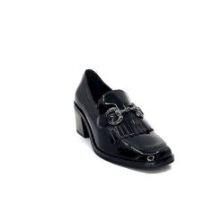 Ivoire0236a Ivoire 78006 Fortunato Cuir Vernis Noir Mocassins