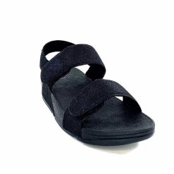 Fitflop Fitflop Ga2/90 Textile Glitter Noir Sandales