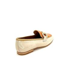 JHay Jhay 2213 Cuir Beige Orange Mocassins