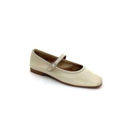 We Do Ivoire 55362 Cuir Beige Ballerines