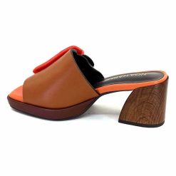 noa harmon Noa Harmon 9678M07 Cuir Multi Marron Orange Mules