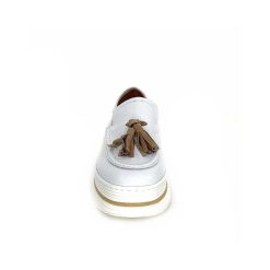 XSA Xsa 9863 Cuir Bianco Mocassins