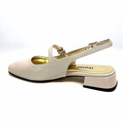 Ivoire0330 Ivoire S100 Cuir Vernis Creme Ballerines