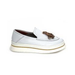 XSA Xsa 9863 Cuir Bianco Mocassins