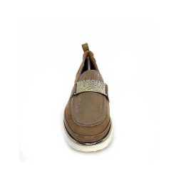 XSA Xsa 9977 Cuir Vernis Daim Beige Mocassins