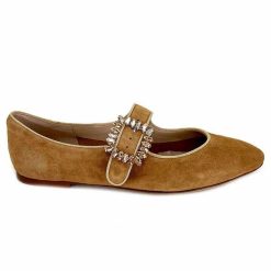 Ivoire0532 Ivoire H447 Sf28 Daim Camel Ballerines