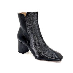 Ivoire0347b Ivoire Ch6556 Cuir Vernis Noir Bottines