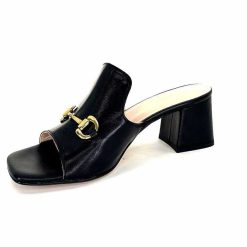 Ivoire0352 Ivoire K166 Caraibi2 Cuir Noir Mules