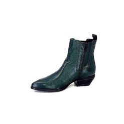 Ivoire0341a Ivoire Ar230 Cuir Metal Vert Bosco Bottines