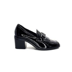 Ivoire0236a Ivoire 78006 Fortunato Cuir Vernis Noir Mocassins