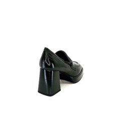 Evaluna Ivoire 9810 Cuir Vernis Verde Escarpins