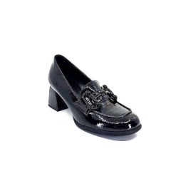 Ivoire0130a Ivoire 204823 Cuir Vernis Noir Mocassins