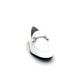 Ivoire0236a Ivoire 54564Dl Cuir Blanc Mocassins