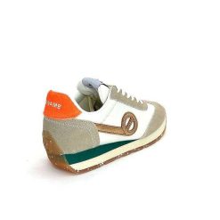 No Name No Name City Run Jogger W Daim Beige Orange Textile Blanc Baskets