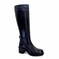 398-ivoire Ivoire 5282 Livv Cuir Noir Bottes