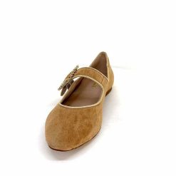 Ivoire0532 Ivoire H447 Sf28 Daim Camel Ballerines