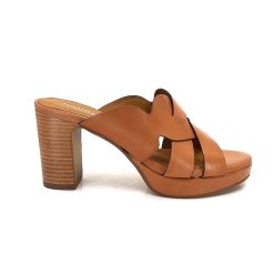 Ivoire0399a Ivoire 6080 Cuir Cuoio Mules