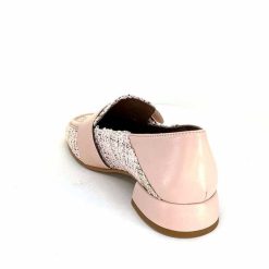 Philippe Morvan Philippe Morvan 5030 Pm01 Cuir & Textile Rose Mocassins