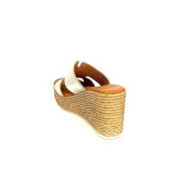 oh my sandals - innova footwear Ivoire 5458 Cuir Or Mules