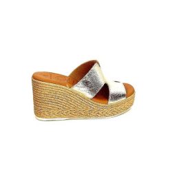 oh my sandals - innova footwear Ivoire 5458 Cuir Or Mules