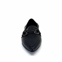 398-ivoire Ivoire M24066 Zb Cuir Noir Mocassins