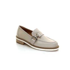 Ivoire0347b Ivoire K557 Cuir Creme Mocassins