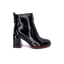 Elue Par Nous Elue Par Nous Paella Cuir Noir Vernis Bottines