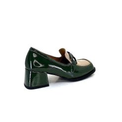 noa harmon Noa Harmon 9581-M01 Ben Cuir Vernis Vert Mocassins