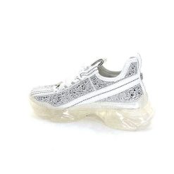 Steve Madden Steve Madden Maxima R Textile Blanc Strass Baskets