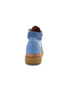 355-ivoire Ivoire 24721 Daim Bleu Bottines