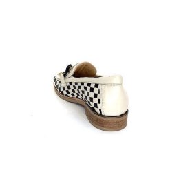 Softwaves Softwaves 8.3532-013 Cuir Noir Creme Mocassins