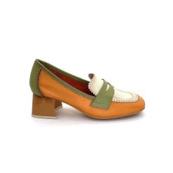 Hispanitas Hispanitas Chv 243277 Cuir Beige Orange Vert Mocassins