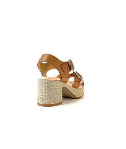 Ivoire0346a Ivoire 22688 Cuir Marron Sandales