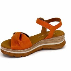 Paula Urban Paula Urban 24611 Cuir Orange Blanc Plateformes