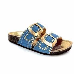 ciucani enrico Semerdjian Arona Textile Bleu Jeans Mules