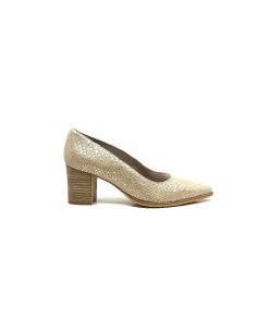 Myma Myma 6627/01 Cuir Beige & Or Escarpins