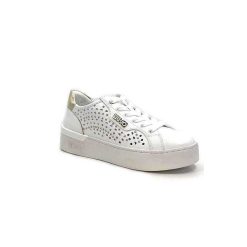 Liu.Jo Liu.Jo Ba4039 Cuir Blanc Dore Baskets