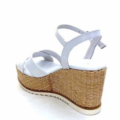 Nero Giardini Nerogiardini 410630 D7078 Cuir Raffia Blanc Plateformes