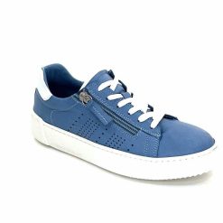 ivoire422 Ivoire 278 Cuir Bleu Baskets