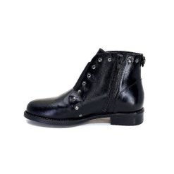 Ivoire0381b Ivoire 7553 Cuir Noir Bottines