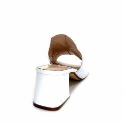 Ivoire0352 Ivoire K166 Caraibi2 Cuir Blanc Mules