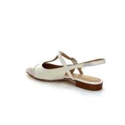 Ivoire0347b Ivoire Ch788 Cuir Creme Ballerines