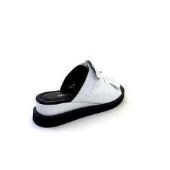 Ivoire-354 Ivoire 107911 Cuir Blanc Mules