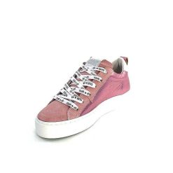 Semerdjian Semerdjian Smr Viken 11710 Cuir Rose Metallique Daim Rose Baskets