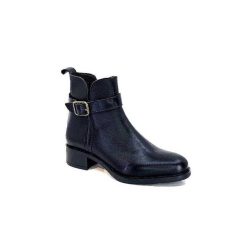 We Do Ivoire 99766 Cuir Noir Bottines