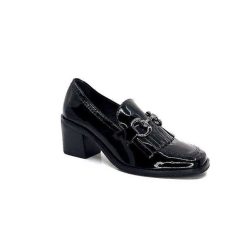 Ivoire0236a Ivoire 78006 Fortunato Cuir Vernis Noir Mocassins