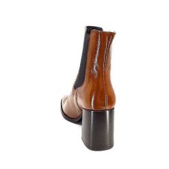 We Do Ivoire 99647A Cuir Vernis Ocra Bottines